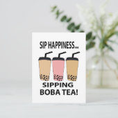 Carte Postale Boba Tea Buble Tea Boba Tea (Debout devant)