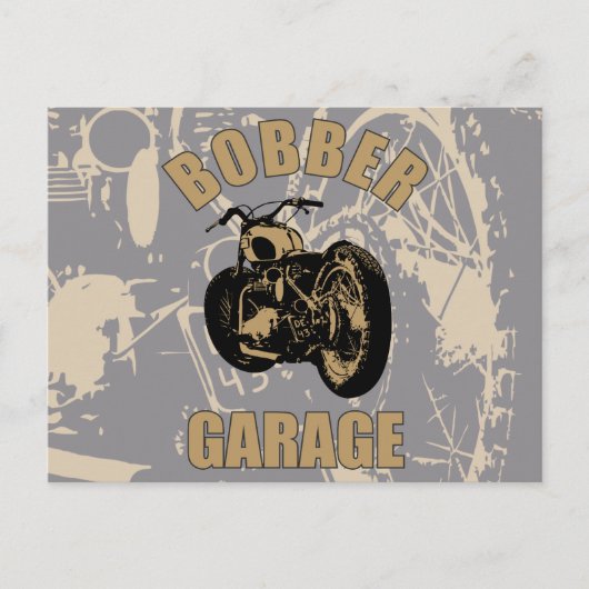 Carte Postale Bobber Garage (Devant)