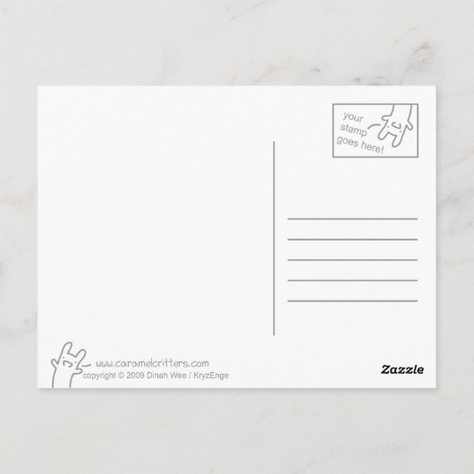 Carte postale Bobby (Dos)