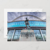 Carte Postale Bobby Moore Statue Stade Wembley (Devant / Derrière)