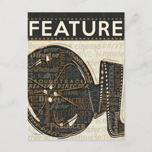 Carte Postale bobine de film vintage (Devant)