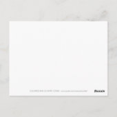 Carte Postale Bobines de neige ・ Snowman & Mitten (Dos)