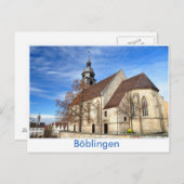 Carte Postale Böblingen, Stadtkirche (Devant / Derrière)