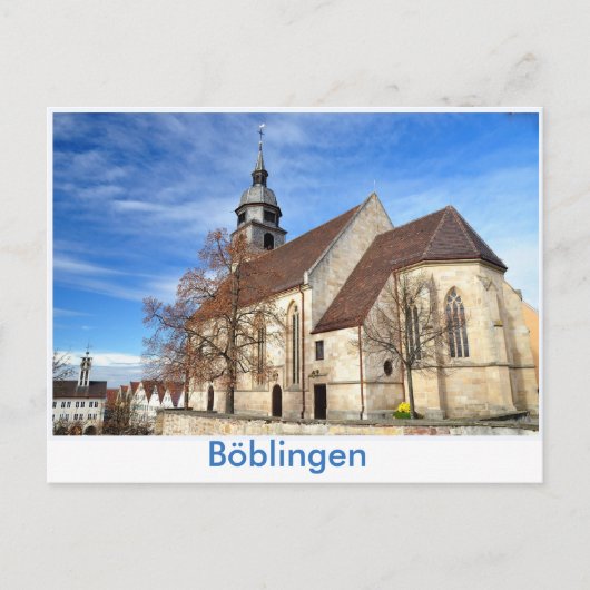 Carte Postale Böblingen, Stadtkirche (Devant)