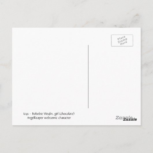 Carte postale Bobobie Weylin, poupée à bille asiat (Dos)