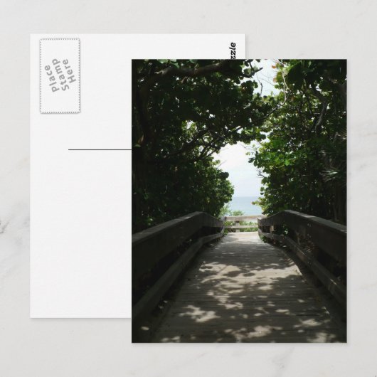 Carte Postale Boca Beach Boardwalk (Devant / Derrière)