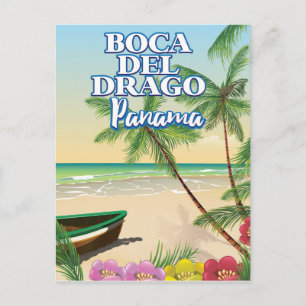 Carte Postale Boca del Drago Panama Beach poster voyage