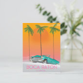 Carte Postale Boca Raton Florida affiche de voyage. (Debout devant)