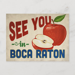 Carte Postale Boca Raton Florida Apple - Vintage voyage
