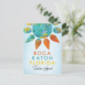 Carte Postale Boca Raton Florida Sunshine Travel (Debout devant)
