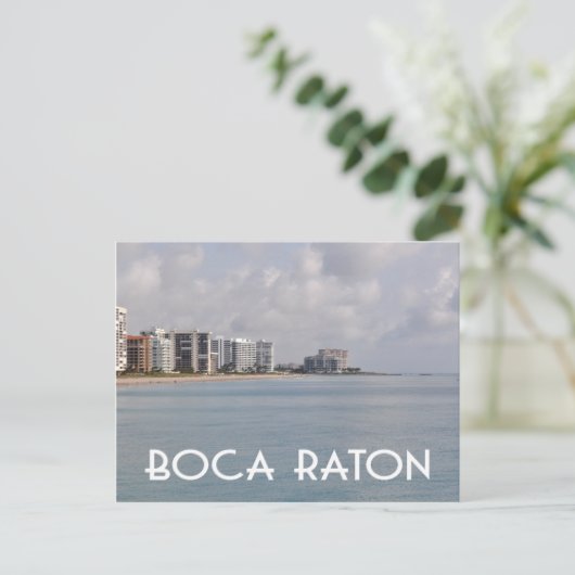 Carte Postale Boca Raton Floride scène de plage (Debout devant)