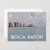 Carte Postale Boca Raton Floride scène de plage (Devant / Derrière)