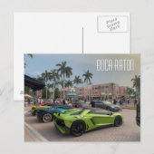 Carte postale Boca Raton Supercars (Devant / Derrière)