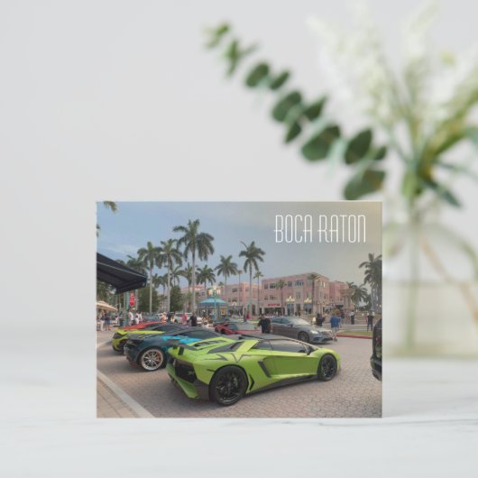 Carte postale Boca Raton Supercars (Debout devant)