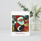 Carte Postale Bocal Mason Père noël / Santa Claus (Debout devant)