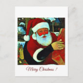 Carte Postale Bocal Mason Père noël / Santa Claus (Devant)