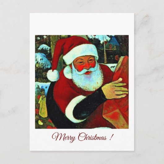 Carte Postale Bocal Mason Père noël / Santa Claus (Devant)