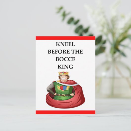 CARTE POSTALE BOCCE (Debout devant)