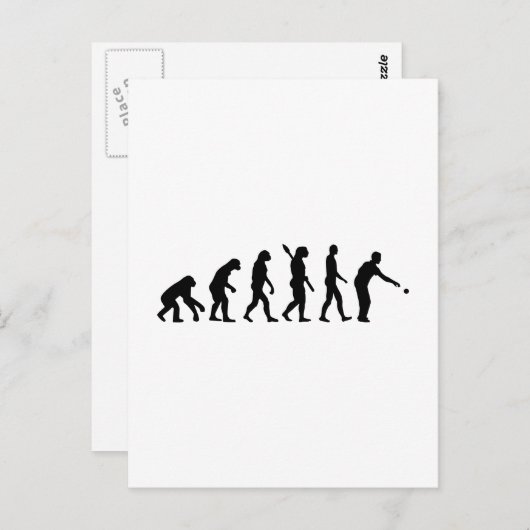 Carte Postale Boccia boule évolution (Devant / Derrière)