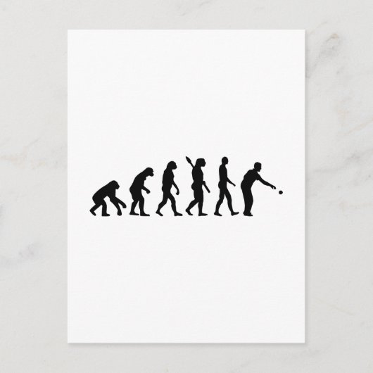 Carte Postale Boccia boule évolution (Devant)