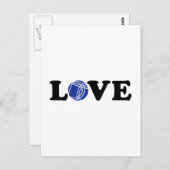 Carte Postale Boccia Petanque amour (Devant / Derrière)