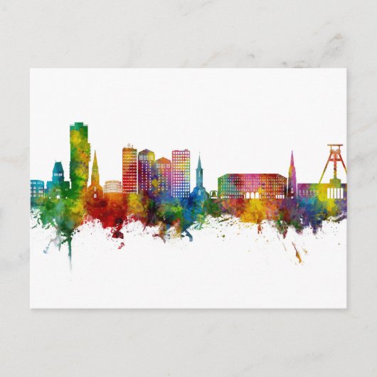 Carte Postale Bochum Germany Skyline (Devant)