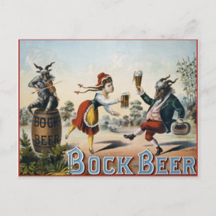 Carte Postale Bock Beer