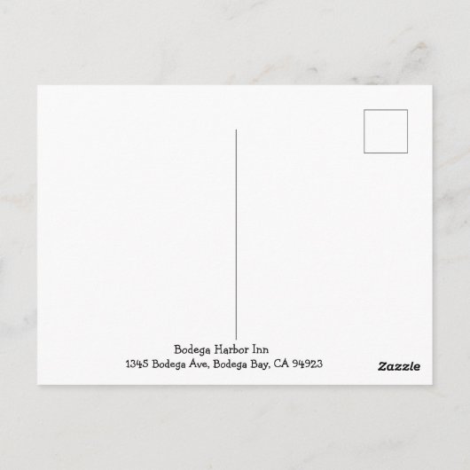 Carte Postale Bodega Bay Bodega Harbor (Dos)