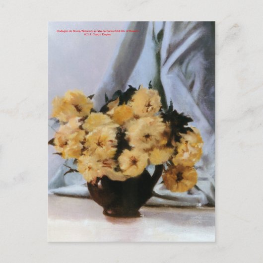 Carte Postale Bodegón de flores/Nature morte des fleurs (Devant)
