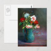 Carte Postale Bodegón de flores/Nature morte des fleurs (Devant / Derrière)