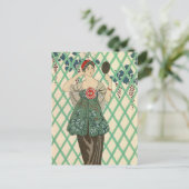 Carte Postale Bodice noir par George Barbier (Debout devant)