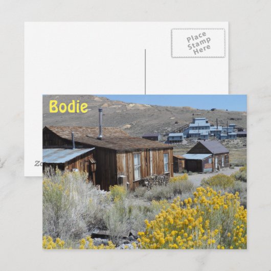 Carte Postale Bodie, CA (Devant / Derrière)