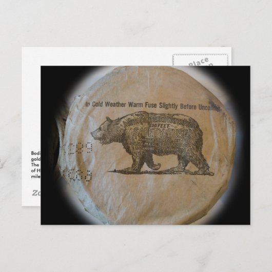 Carte Postale Bodie Fuse (Devant / Derrière)