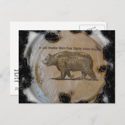 Carte Postale Bodie Fuse Burning (Devant / Derrière)