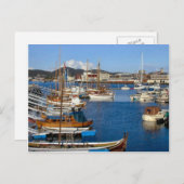 Carte Postale Bodo, port avec bateaux de tradition (Devant / Derrière)