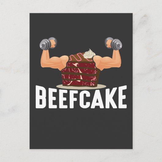 Carte Postale Bodybuilder Beefcake Muscle Bodybuilder Poids Pu (Devant)