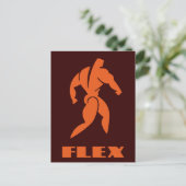 Carte Postale Bodybuilding flexible (Debout devant)