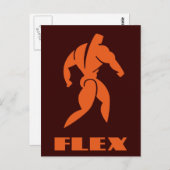 Carte Postale Bodybuilding flexible (Devant / Derrière)