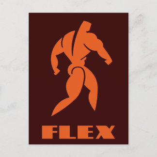 Carte Postale Bodybuilding flexible
