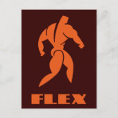 Carte Postale Bodybuilding flexible (Devant)