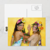 Carte Postale Bodypaint Lebendbuffet - bodyart living buffet (Devant / Derrière)