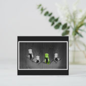 Carte Postale Boeuf vert Lumpy (Debout devant)