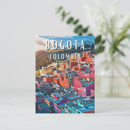 Carte Postale Bogota : Capitale vibrante de la Colombie (Debout devant)