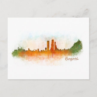 Carte Postale Bogotá City Colombia Cundinamarca Skyline v03