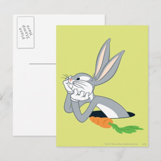 Carte Postale BOGS BUNNY™ avec carotte (Devant / Derrière)