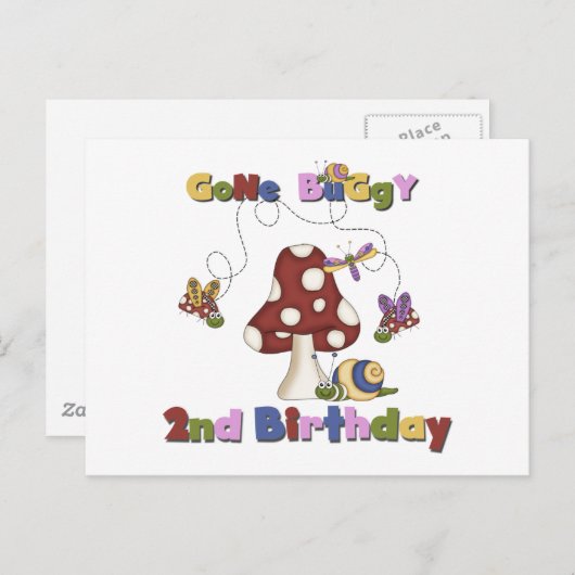 Carte Postale Bogue 2e anniversaire T-shirts et cadeaux (Devant / Derrière)