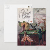 Carte Postale Bogues de poker victorien Noël (Devant / Derrière)