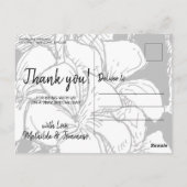 Carte Postale Bohème moderne photo Merci de cadre noir (Dos)