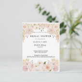 Carte Postale Bohemian Chic Mariage floral (Debout devant)