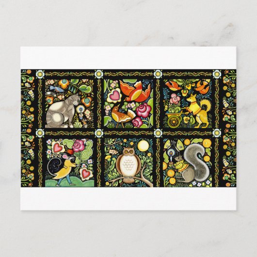 CARTE POSTALE BOHÉMIEN MOOSHKA DESIGN (Devant)